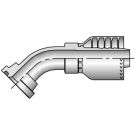 2 Inch Flanged X 2 Inch Hose 3000 PSI Steel 45 Deg Hose Elbow