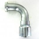 Parkrimp 90 Deg Crimp Hose End Elbow, 71 Series, 2" Flange x 2" ID, 3000 PSI, Steel