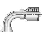 1 Inch Flanged X 1 Inch Hose 5000 PSI Steel 90 Deg Hose Elbow