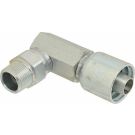 1/2 Inch MNPT Swivel X 1/2 Inch Hose 4250 PSI Steel 90 Deg Hose Elbow