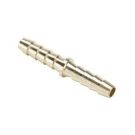 1/4 Inch Hose Barb X 1/4 Inch Hose Barb 150 PSI Brass Hose Fitting