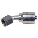 1/4 Inch 37 Deg Female Swivel X 1/4 Inch Hose Steel 45 Deg Hose Elbow