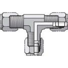 1 Inch Male Flareless X 1 Inch Male Flareless X 1 Inch Male Flareless 3000 PSI Steel Tube Tee
