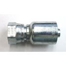 1/4 Inch Female BSPP 60 Deg Cone Swivel X 1/4 Inch Hose Steel Hose Fitting