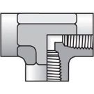 1/2 Inch Female NPTF X 1/2 Inch Female NPTF X 1/2 Inch Female NPTF 3000 PSI Steel Pipe Tee