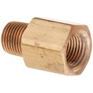 1/4 Inch Female BSPP X 1/4 Inch Male NPTF 1000 PSI Brass Pipe Adapter