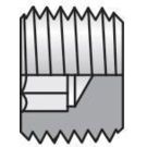1/4 Inch Male NPTF 6000 PSI Steel Pipe Plug