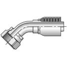1/4 Inch Female Swivel X 1/4 Inch Hose Steel 45 Deg Hose Elbow