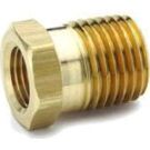 1/2 Inch MNPT X 3/8 Inch FNPT 1000 PSI Brass Hex Bushing