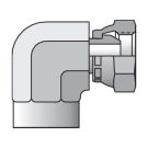 1/4 Inch MNPT X 1/4 Inch FNPSM Swivel 5000 PSI Steel 90 Deg Pipe Elbow