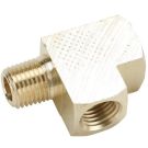 3/8 Inch FNPT X 3/8 Inch FNPT X 3/8 Inch MNPT 1000 PSI Brass Pipe Tee