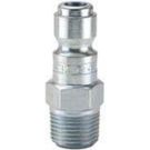 1/4 Inch Quick Connect X 1/4 Inch Male NPTF 1.62 Inch 300 PSI Steel Nipple