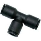 Prestolok PLP Union Tee 1/4 inch Tube, 290 PSI, Black Composite