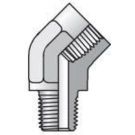 3/8 Inch MNPT X 3/8 Inch FNPT 4500 PSI Steel 45 Deg Pipe Elbow
