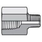 3/8 Inch Male Bspt X 3/8 Inch Female NPTF 6000 PSI Steel Pipe Adapter