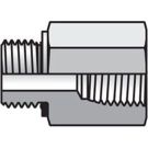3/8 Inch Male BSPP X 3/8 Inch Female NPTF 5000 PSI Steel Pipe Adapter