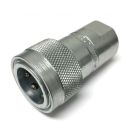 1/4 Inch Quick Connect X 1/4 Inch NPTF 3000 PSI Steel Quick Coupler