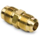1/8 Inch 45 Deg Flare X 1/8 Inch 45 Deg Flare 2800 PSI Brass Tube Union