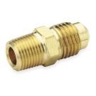 5/8 Inch 45 Deg Flare X 1/2 Inch MNPT 650 PSI Brass Tube Connector