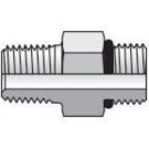 9/16 Inch Male UN/UNF-2A X 1/4 Inch Male NPTF 6000 PSI Steel Pipe Adapter