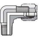 3/8 Inch Male Flareless X 1/4 Inch MNPT 5000 PSI Steel 90 Deg Tube Elbow