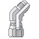 3/8 Inch 37 Deg Male Flare X 3/8 Inch 37 Deg Female Swivel 6000 PSI Steel 45 Deg Tube Elbow