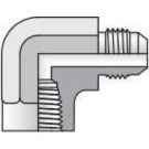 1/2 Inch 37 Deg Male Flare X 1/2 Inch FNPT 3000 PSI Steel 90 Deg Tube Elbow