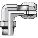 1/2 Inch Male Flareless X 3/4 Inch Male UN/UNF-2A 5000 PSI Steel 90 Deg Tube Elbow