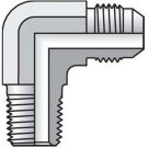 1/2 Inch 37 Deg Male Flare X 3/8 Inch MNPT 6000 PSI Steel 90 Deg Tube Elbow
