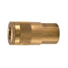 1/4 Inch Quick Connect X 3/8 Inch FNPT 300 PSI Brass Quick Coupler