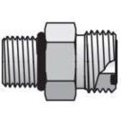 12 MM 24 Deg Flareless X 3/8 BSPP 400 Bar Steel Tube Connector