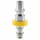 1/4 Inch Quick Connect X 1/4 Inch Push-lok Hose Barb 1.74 Inch 300 PSI Steel Hose Nipple