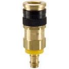 3/8 Inch Quick Connect X 1/2 Inch Push-lock Hose Barb 200 PSI Brass Quick Coupler