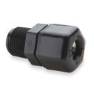 1/2 Inch Compression X 1/2 Inch MNPT 150 PSI Polypropylene Tube Connector