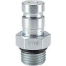 1/8 Inch Quick Connect X 7/16 Inch Male Unf 1.6 Inch 6000 PSI High Tensile Steel Nipple