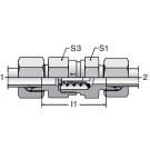 25 MM 24 Deg Flareless X 1 Inch BSPP 420 Bar Zinc Plated With Silver Chromated Steel Check Valve