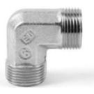 10 MM 24 Deg Flareless X 10 MM 24 Deg Flareless 500 Bar Steel 90 Deg Tube Elbow