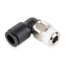 Prestolok PLP Male Elbow 6 mm Tube to 1/8 inch NPT, 290 PSI, Black Composite