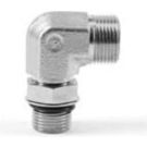 6 MM 24 Deg Flareless X G1/8a Inch Male BSPP 315 Bar Steel 90 Deg Tube Elbow