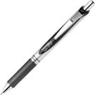Pentel EnerGel RTX Gel Pen, Retractable, Medium 0.7 millimeter, Black Ink, Black/Gray Barrel