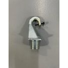 Malleable Cast Iron Safety Hook, 3/4 Inch Male Thread