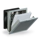 PF 22000 UV Filterfan 4.0, 38 CFM, 230 VAC, UV/IP55, RAL7035 Light Grey Grill, Size 2, Cut-out Size (in) 4.92 x 4.92