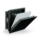 PF 32000 Filterfan 4.0, 65 CFM, 24 VDC, IP 54 NEMA 12, RAL 9011 Black Grill, Size 3, Cut-out Size (in) 6.97 x 6.97