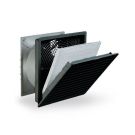 PF 67000 A Reverese Flow Filterfan 4.0, 560 CFM, 460 VAC, IP 54 NEMA 12, RAL 9011 Black Grill, Size 6, Cut-out Size (in) 11.46 x 11.46