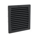 PFA 30000 Exhaust Filter, IP 54 NEMA 12, RAL 9011 Black Grill, Size 3, Cut-out Size (in) 6.97 X 6.97