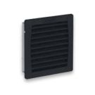 PFA 40000 Exhaust Filter, IP 54 NEMA 12, RAL 9011 Black Grill, Size 4, Cut-out Size (in) 8.78 x 8.78