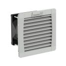 PF 11000 EMC Filterfan 4.0, 17 CFM, 230 VAC, EMC/IP55, RAL 7035Light Grey Grill, Size 1, Cut-out Size (in) 3.62 x 3.62