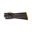 Class 2 Rubber Insulating Glove Size 9, Black/Yellow 18 Inch Length with Contour Cuff. Protects up to 17,000 Volts AC
