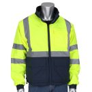 Hi-Vis Lime Yellow Coat 3XL Multi-Function Reversible 4-in-1,Hi Vis/Grey Type R Class 3 LtWt Jacket