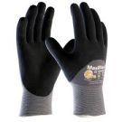 Foam Nitrile Coated Gloves, 3/4 Dip Coverage, Black/Gray